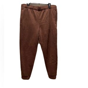 NWT VRST Fleece Jogger Pants Mens Large Earth Brown Heather Color